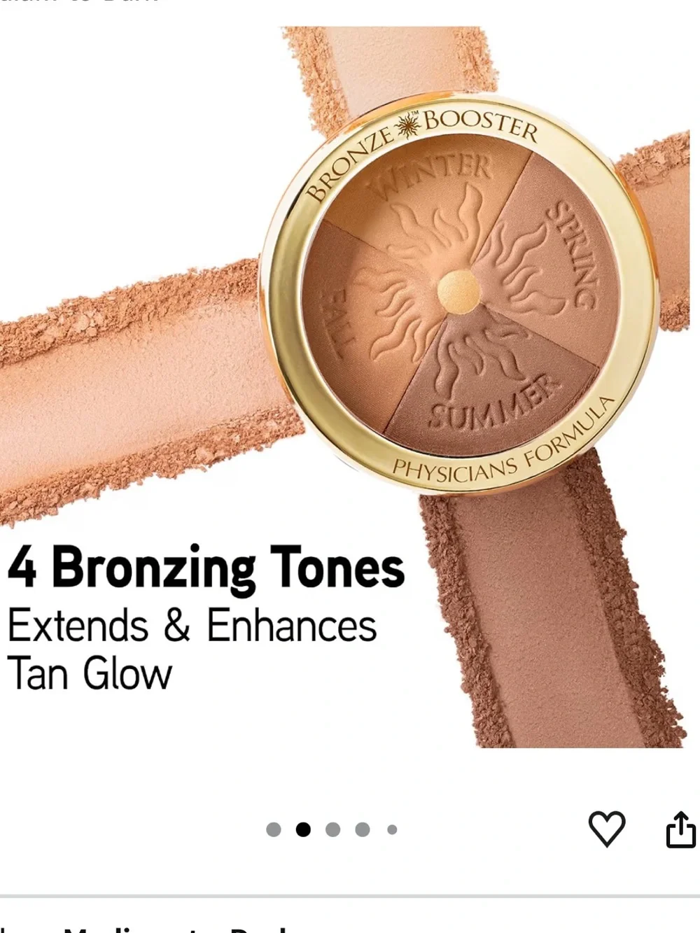 Physicians Formula Bronze Booster, Medium To Dark, Custom Glow
